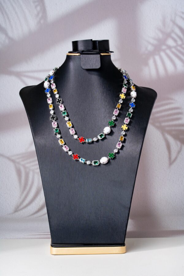 Colored Stoned Necklaces (22inch)