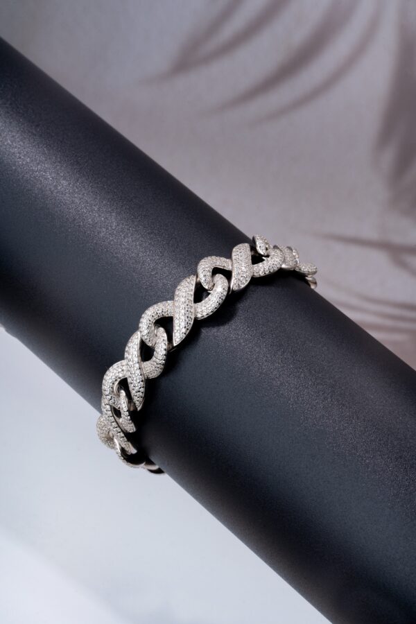 Moissanite Infinity bracelet