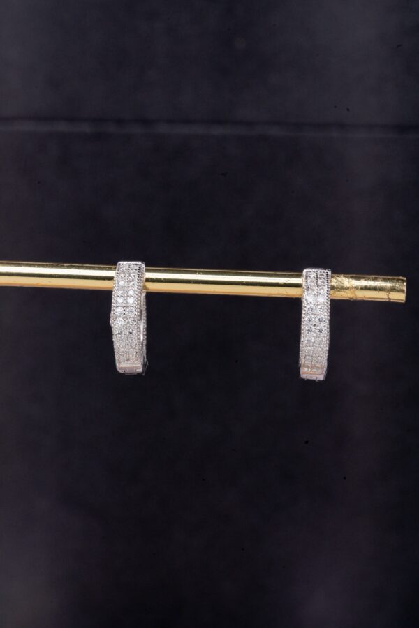 Moissanite Hoop Earring