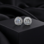 Celestial Halo Solitaire Studs