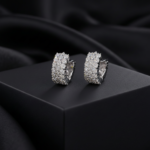 Opulent Ice Huggie Hoops