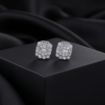 Baroque Baguette Cluster Studs