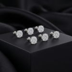 Oval Pavé Stud Ensemble