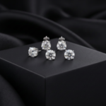 Solitaire Spectrum Stud Set 4mm