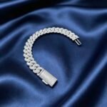 Moissanite Iced Cuban Link Bracelet 13mm 7.5inch