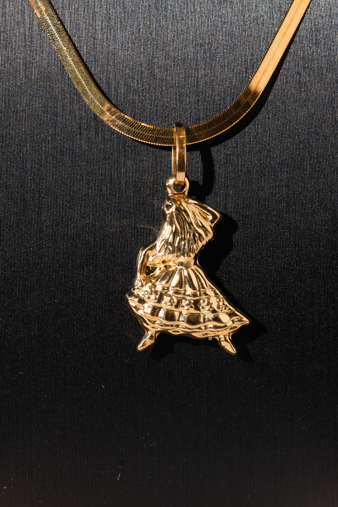 Ballerina Dancer Pendant Necklace - Image 2