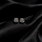 Classic Round Solitaire Moissanite Stud Earrings 4mm
