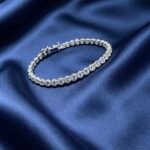 Moissanite Round Tennis Bracelet 5mm 7.5inch