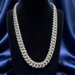Moissanite Iced Cuban Link Chain 13mm 20inch