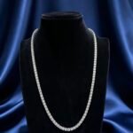 Moissanite Slim Tennis Chain 4mm 20inch