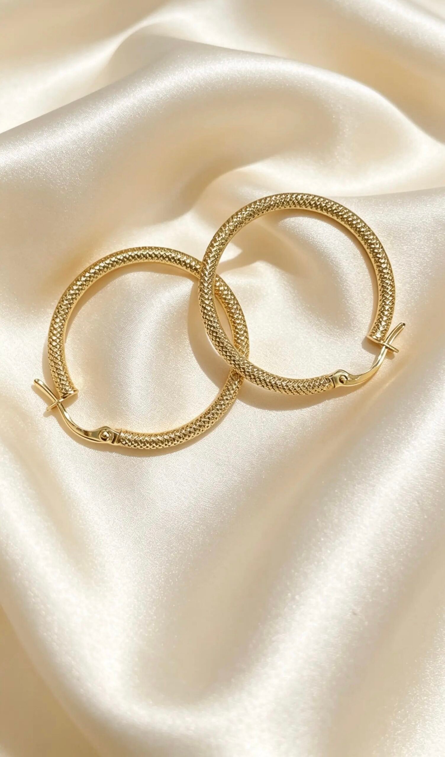 Classic Polished hoop Earrings 1.4 gram