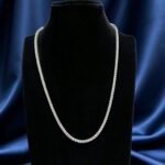 Moissanite Rose Gold Tennis Chain 3mm 20inch