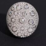 Dome Ring Bezel - Iced Out size 9