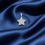 Moissanite Star Pendant - Baguette