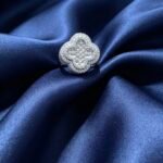 Moissanite Clover Ring - Baguette size 8