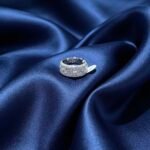 Moissanite Crown Ring - Paved size 9