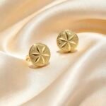 18k  gold earring  1.2 gram