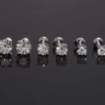3mm Moissanite (smallest in picture)