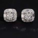 Baguette Square earring 6mm