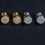 Dome vv1 moissanite earring